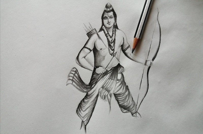 Learn To Draw Lord Rama Sketch In 6 Simple Steps Easy Tutorial