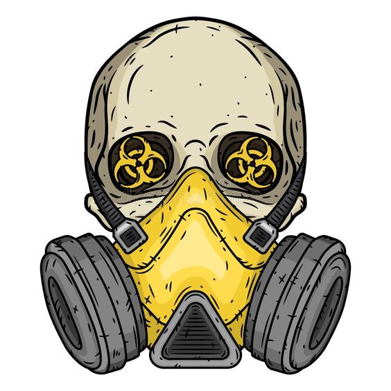 ww1 gas mask drawing easy