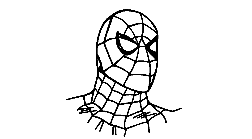 How to Draw Spiderman drawing in 4 Easy steps || With fill tutorial.