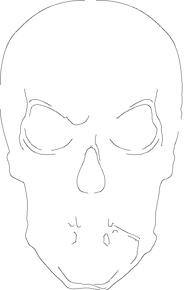 How to draw a Human skull drawing within 3 easy steps