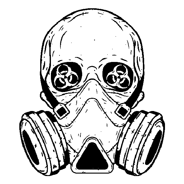 ww1 gas mask drawing easy