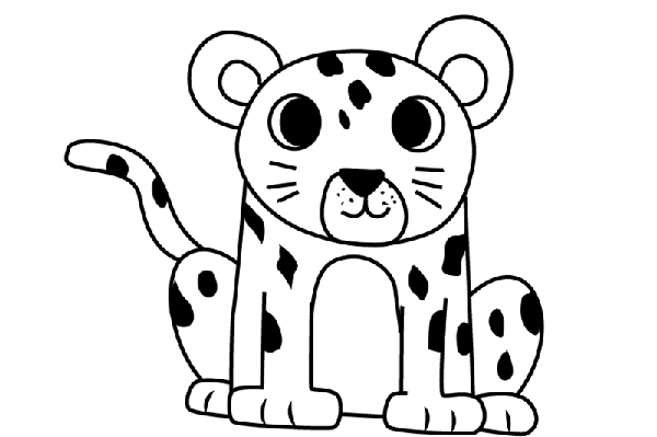 leopard drawing
leopard face drawing