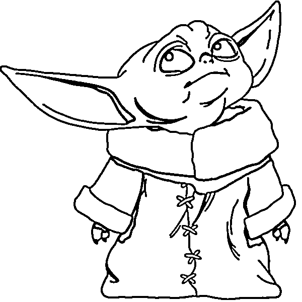 Learn To Draw A Baby Yoda Drawing In 6 Easy Steps