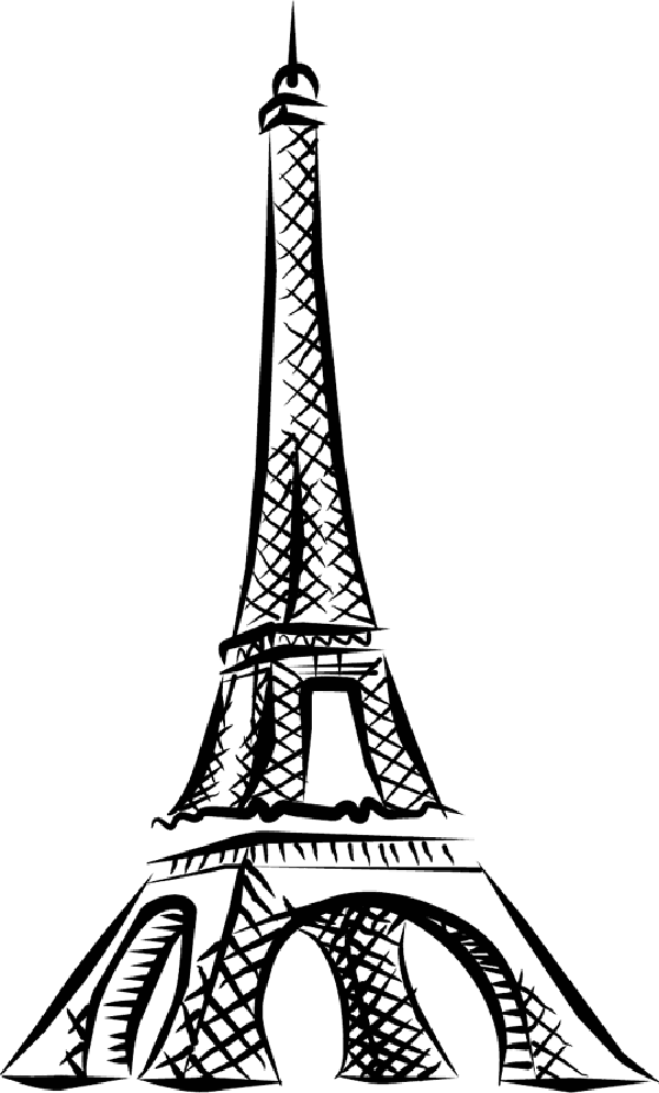 dessin de tour eiffel de paris facile