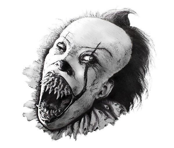 How to Draw PENNYWISE with TEETH (IT) Drawing Tutorial - Draw it, Too!