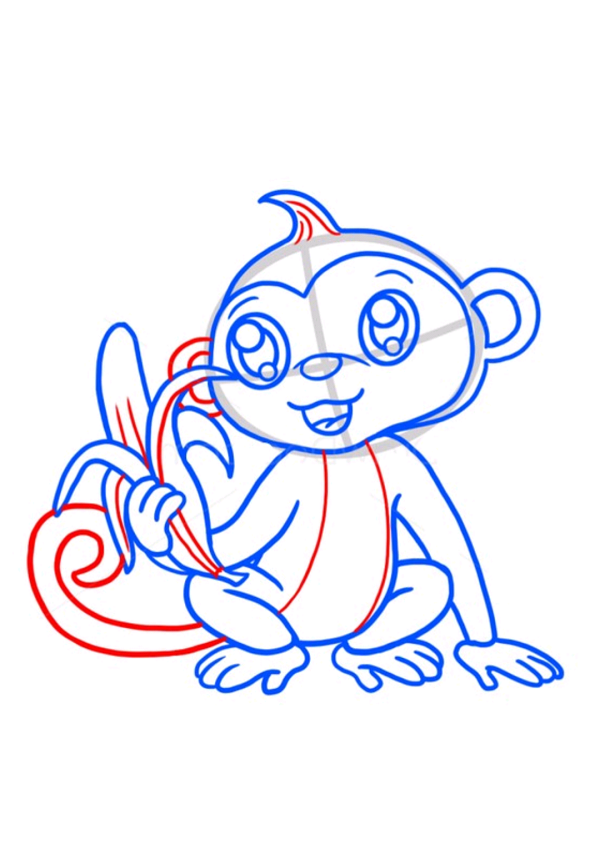 monkey drawing
animal drawing