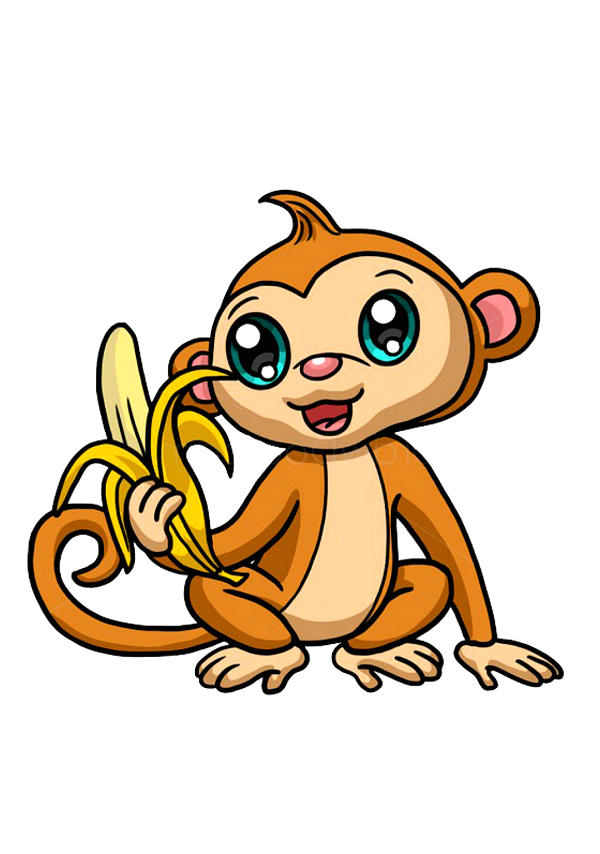 9 Quit Steps You Could Learn To Draw a Cute Monkey Drawing Easily..