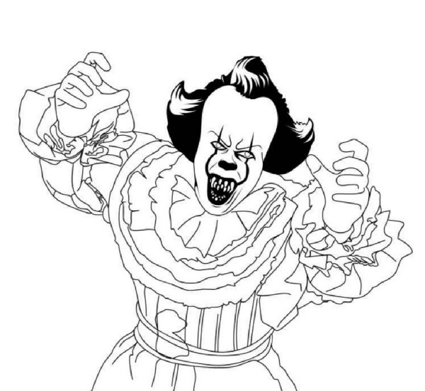 Featured image of post Scary Clown Drawing Full Body Modern clowns first appeared in the late 18th century and were associated with circuses and comedy