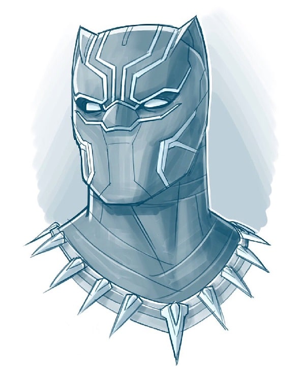 A Step-by-Step Guide to Draw a Black Panther Drawing In 15 Minutes.