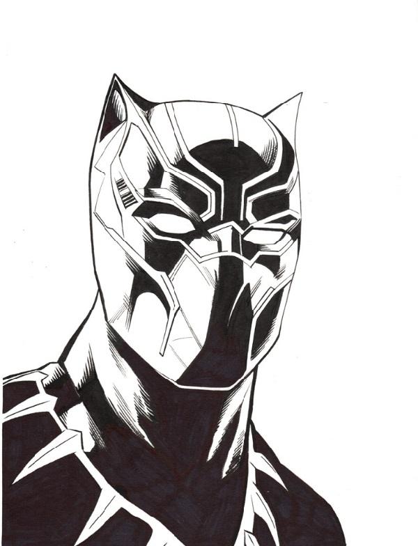 A Step-by-Step Guide to Draw a Black Panther Drawing In 15 Minutes.