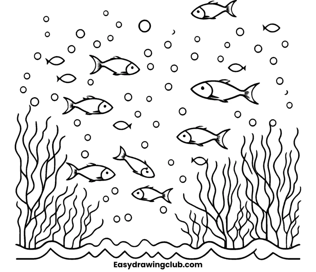 Printable Underwater Coloring Pages